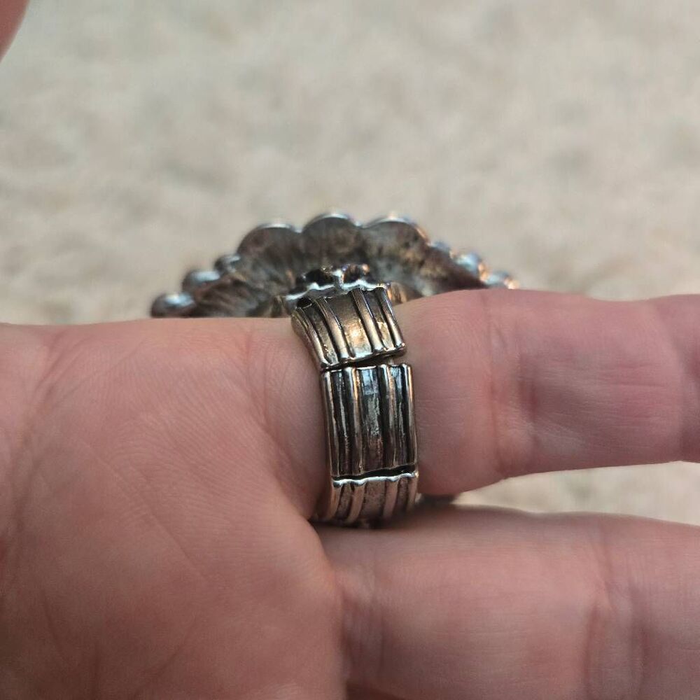 NWOT Zebra Rhinestone Stretch Ring - Picture 4 of 7